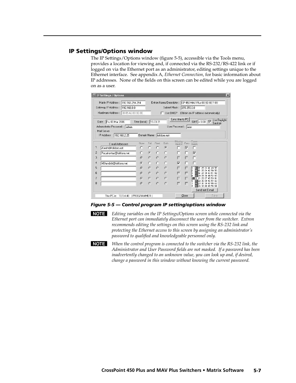 Preliminar y | Extron electronic MAV Plus User Manual | Page 111 / 172