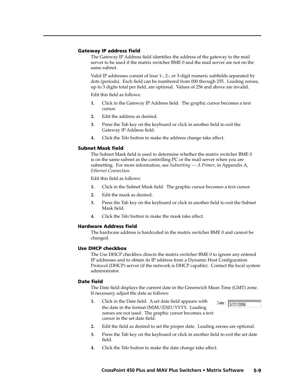 Preliminar y | Extron electronic MAV Plus User Manual | Page 113 / 172