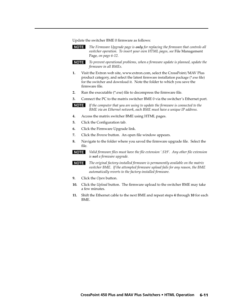 Preliminar y | Extron electronic MAV Plus User Manual | Page 135 / 172