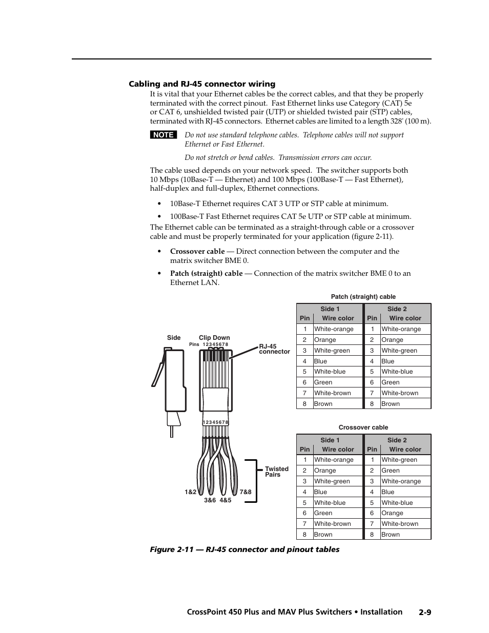 Preliminar y | Extron electronic MAV Plus User Manual | Page 27 / 172