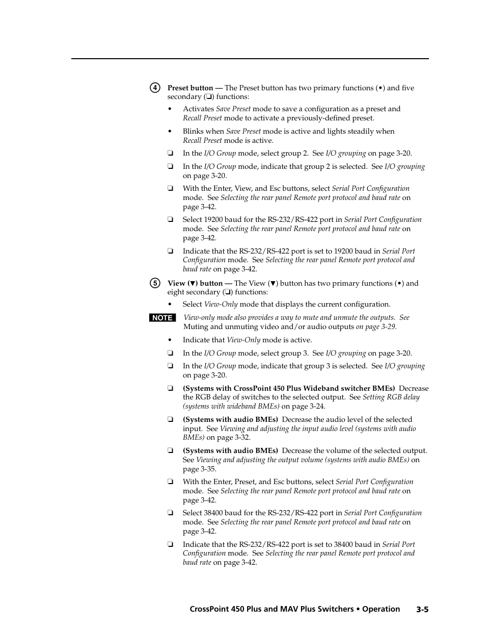 Preliminar y | Extron electronic MAV Plus User Manual | Page 35 / 172