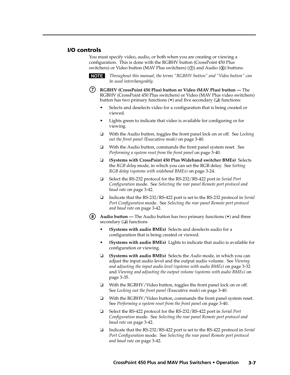 Preliminar y | Extron electronic MAV Plus User Manual | Page 37 / 172