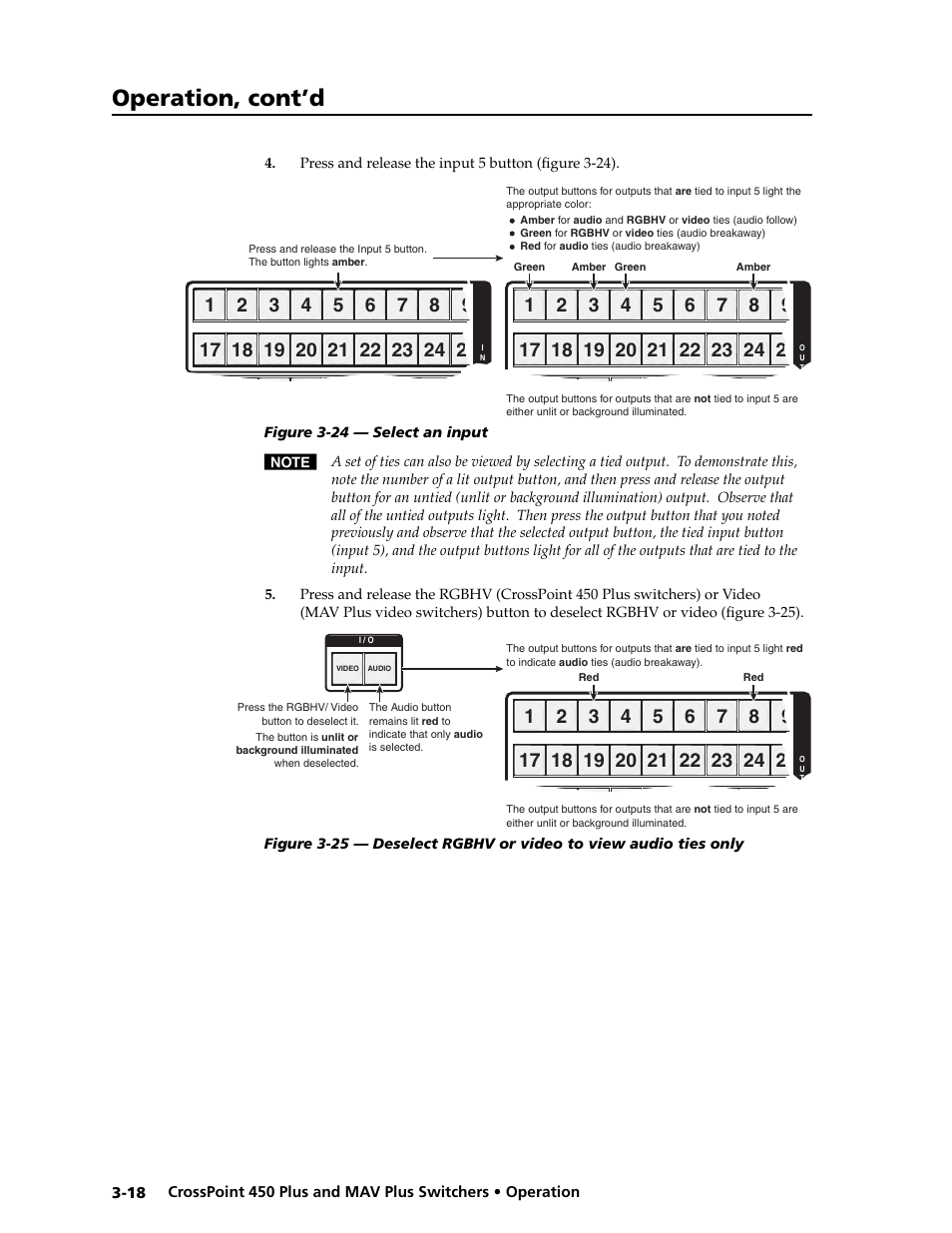 Preliminar y, Operation, cont’d | Extron electronic MAV Plus User Manual | Page 48 / 172