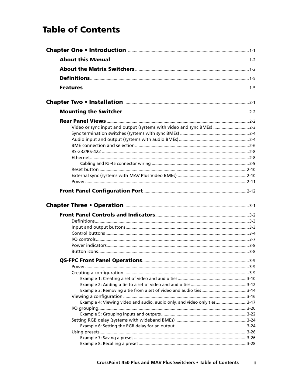 Extron electronic MAV Plus User Manual | Page 5 / 172