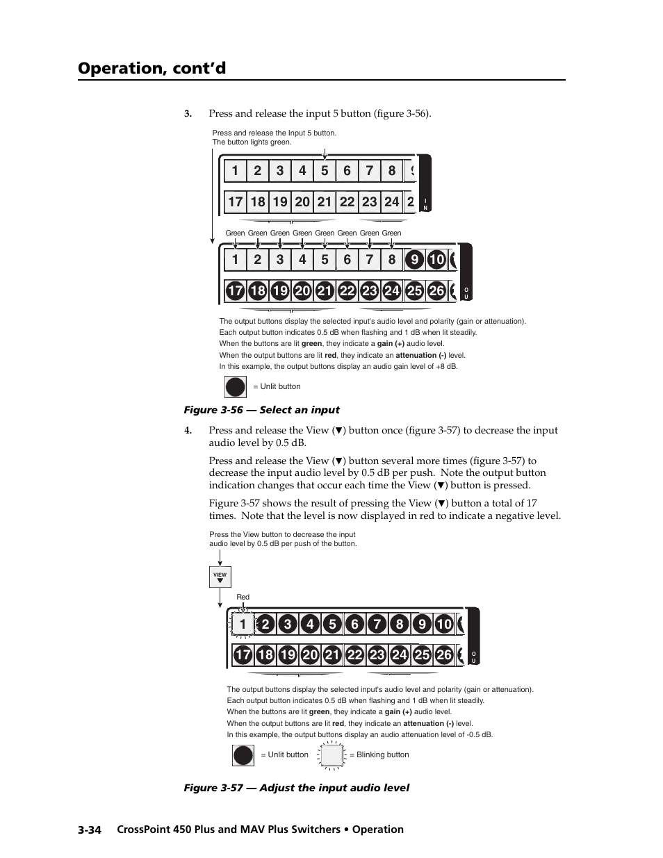 Preliminar y, Operation, cont’d | Extron electronic MAV Plus User Manual | Page 64 / 172