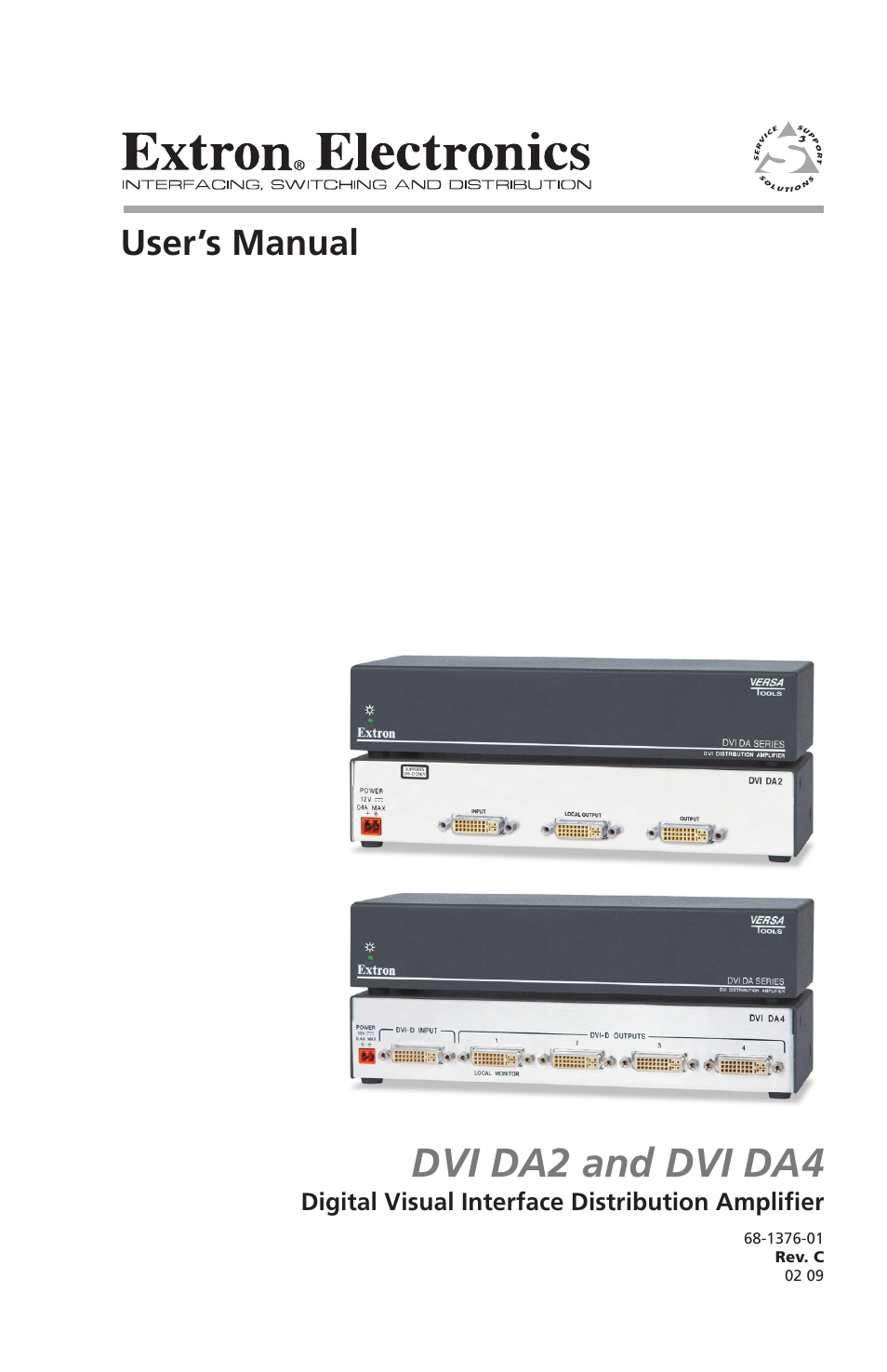 Extron electronic DVI DA4 User Manual | 30 pages