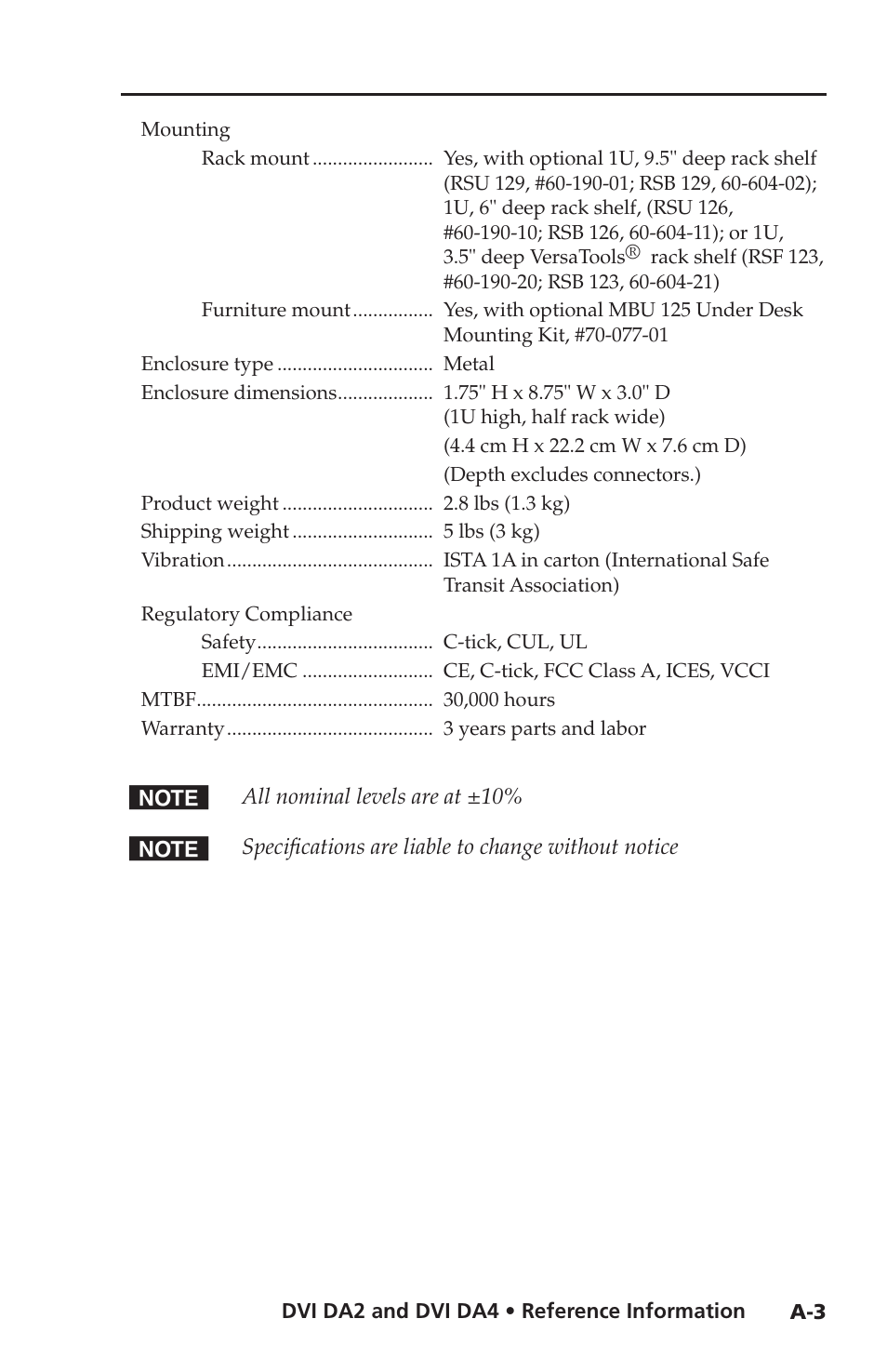 Extron electronic DVI DA4 User Manual | Page 27 / 30