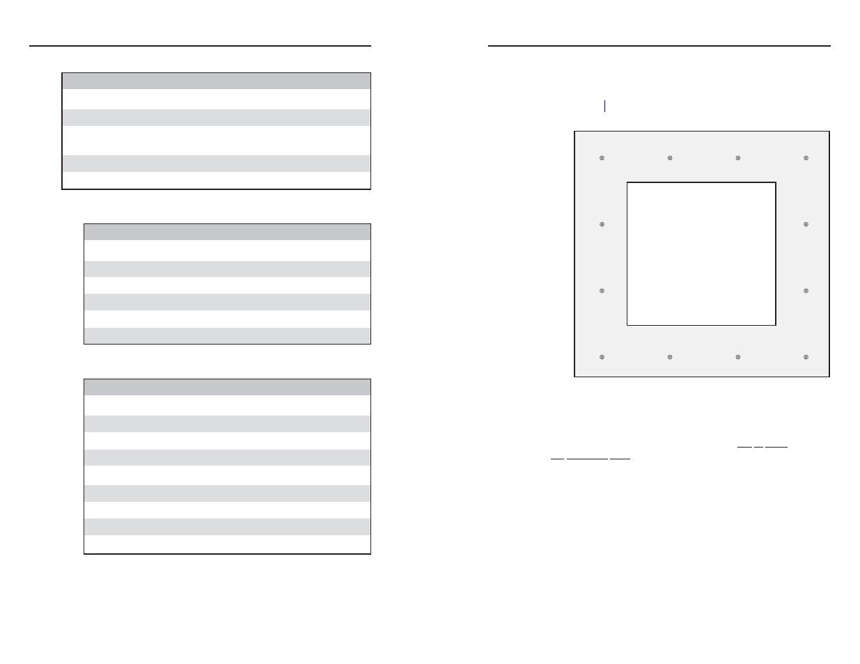 Included parts, Template, replacement parts, and accessories, Interface accessories | Top plate dimensions, Reference information, cont’d | Extron electronic HSA 822 User Manual | Page 23 / 28