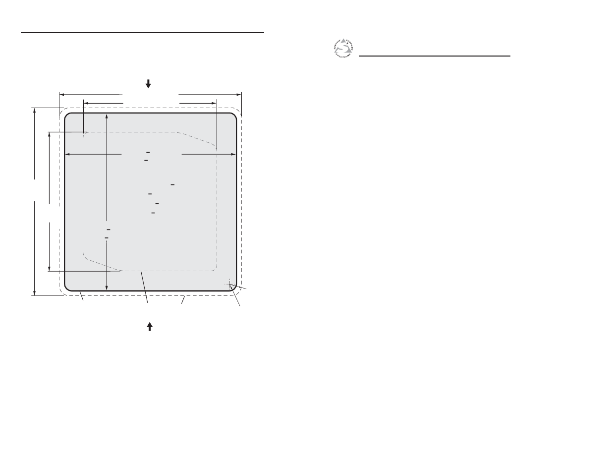 Hsa 822 cut-out template, Appendix b • packaging for shipment, Appendix b | Packaging for shipment | Extron electronic HSA 822 User Manual | Page 24 / 28