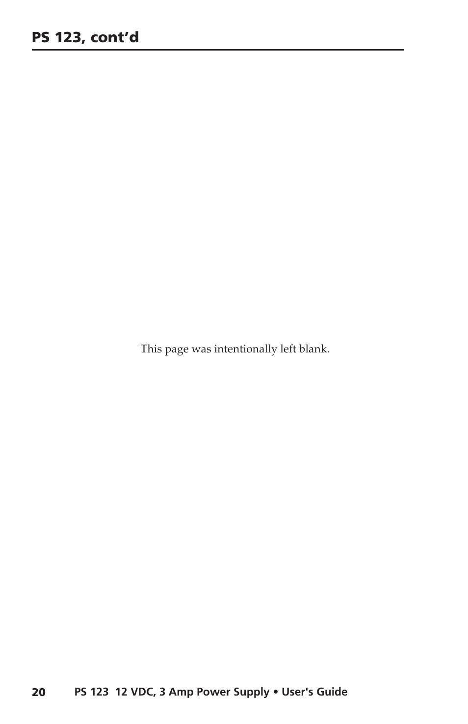 Extron Electronics PS 123 User Manual | Page 15 / 15