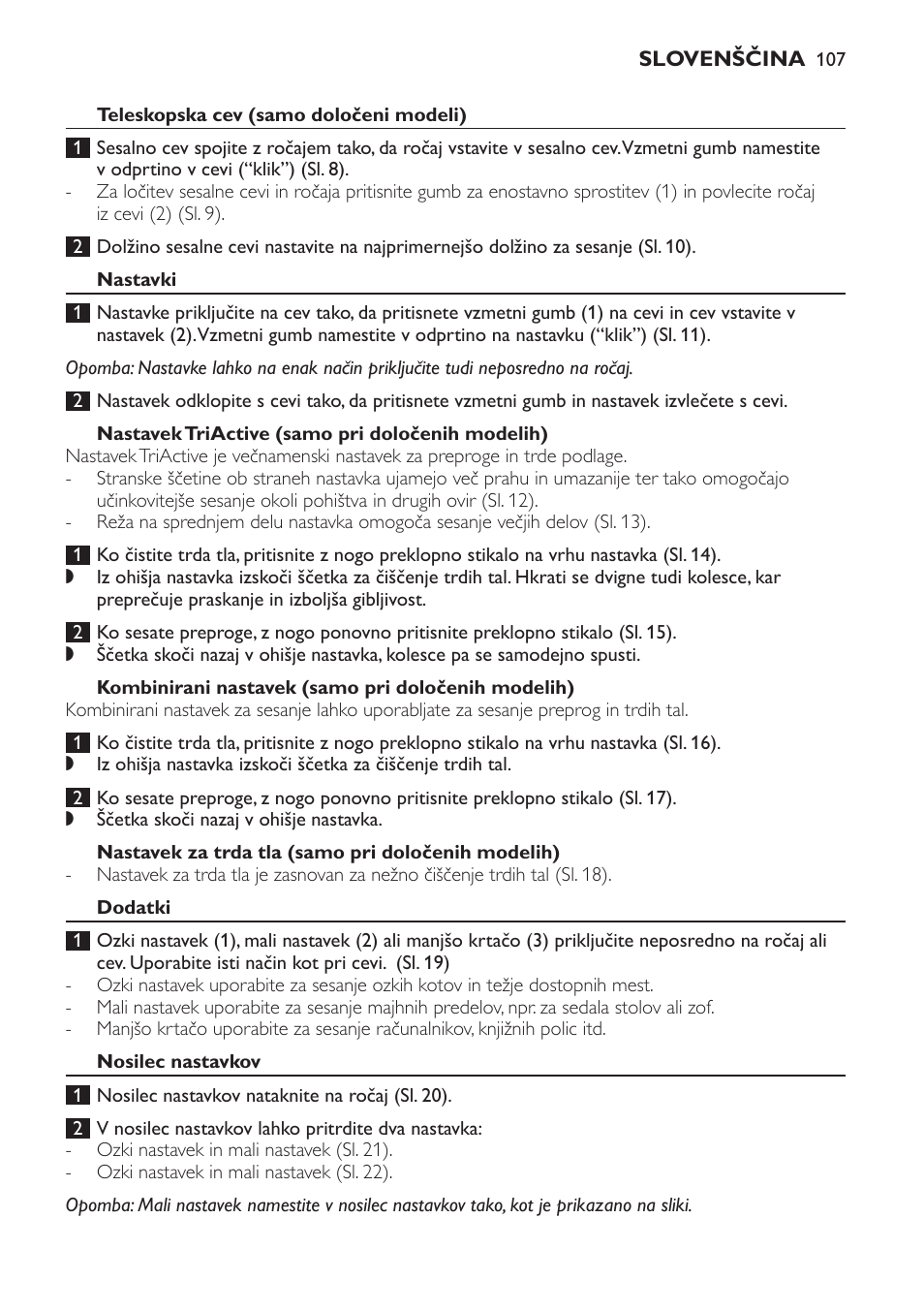 Philips FC9160 User Manual | Page 107 / 144