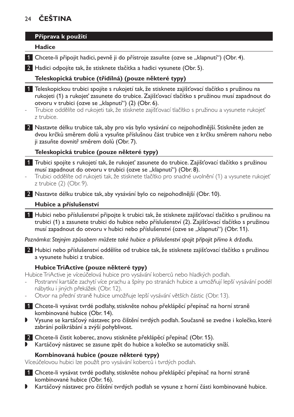 Philips FC9160 User Manual | Page 24 / 144