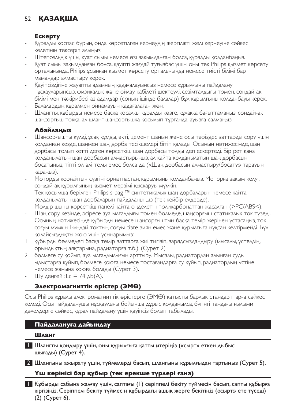 Philips FC9160 User Manual | Page 52 / 144
