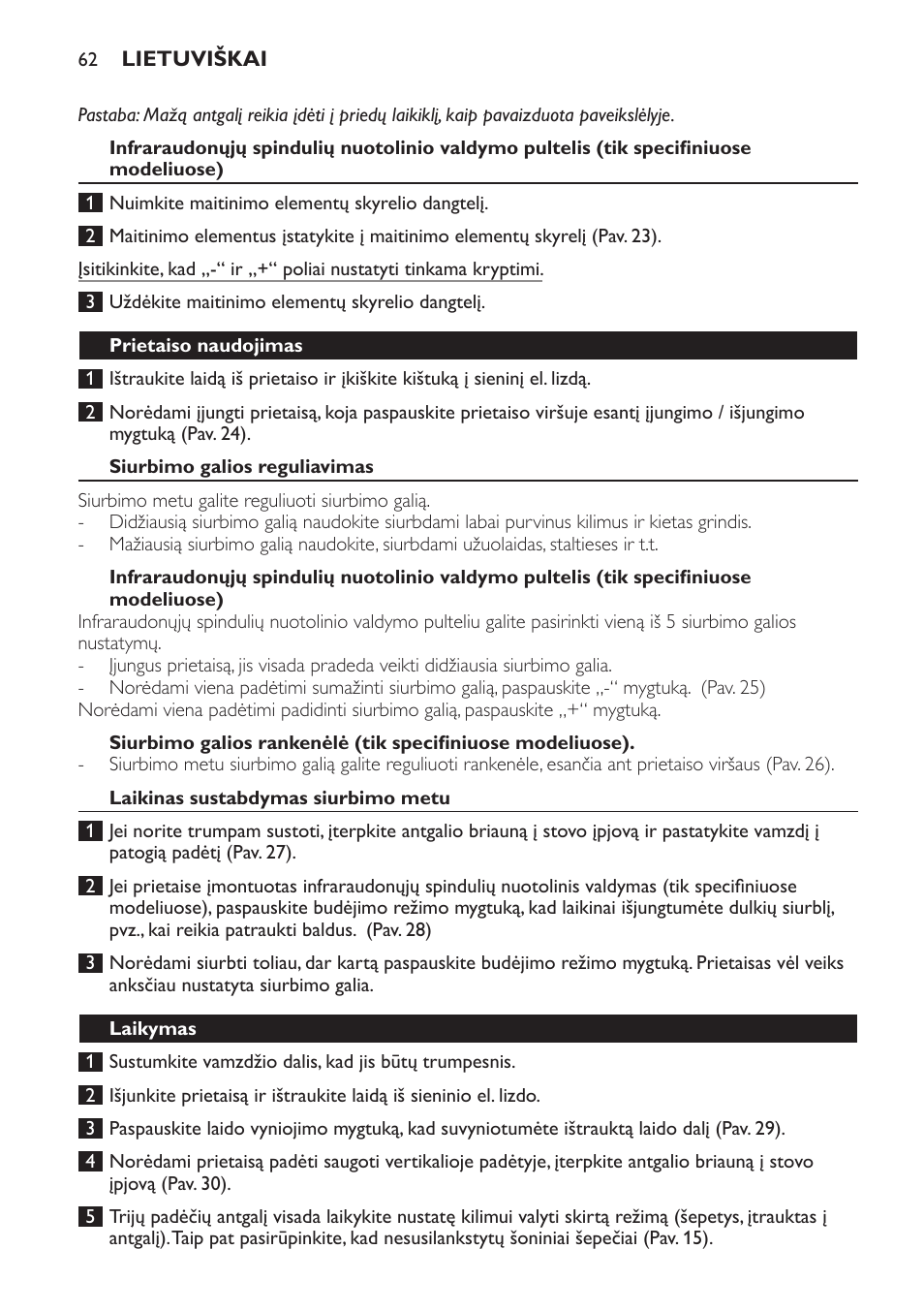 Philips FC9160 User Manual | Page 62 / 144