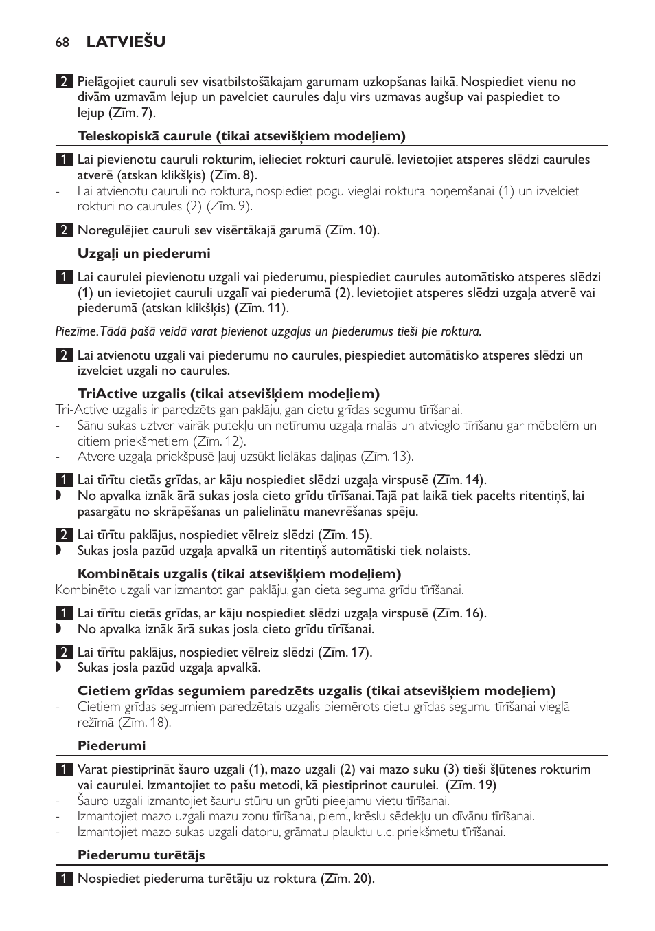 Philips FC9160 User Manual | Page 68 / 144