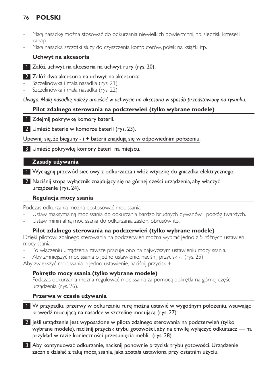 Philips FC9160 User Manual | Page 76 / 144