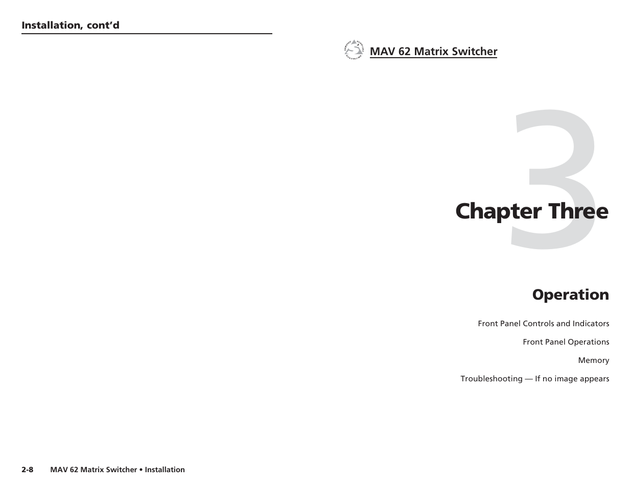 Extron Electronics MAV 62 User Manual | Page 10 / 19