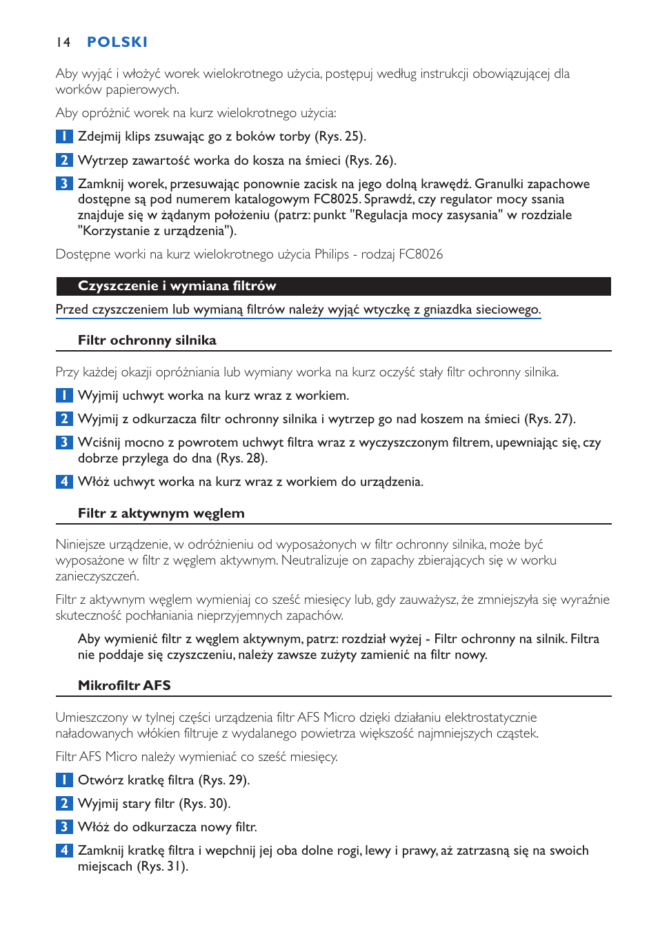 Philips FC9015 User Manual | Page 14 / 92