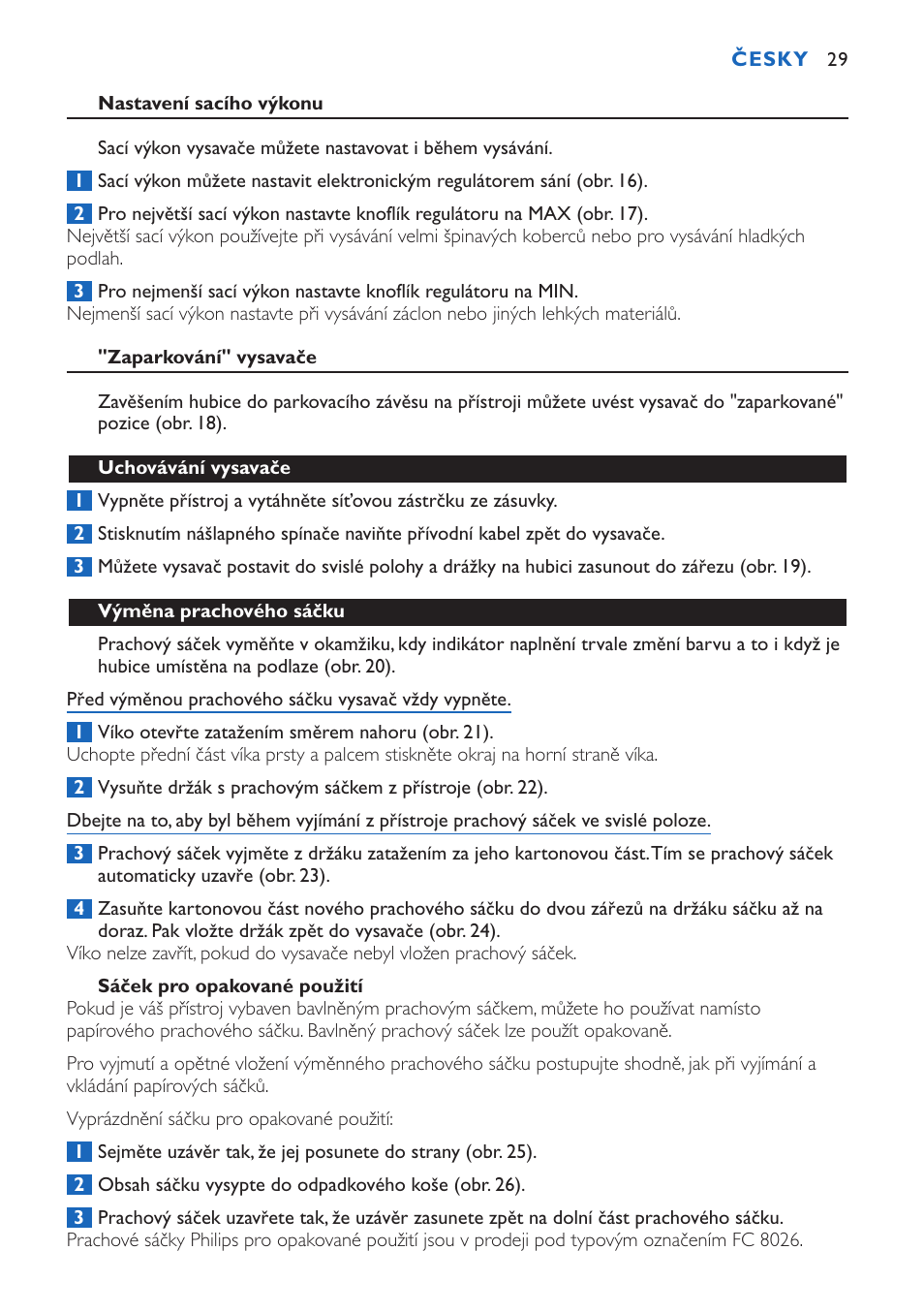 Philips FC9015 User Manual | Page 29 / 92