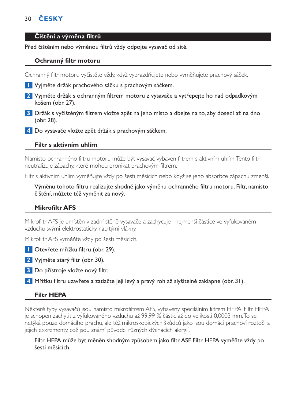 Philips FC9015 User Manual | Page 30 / 92