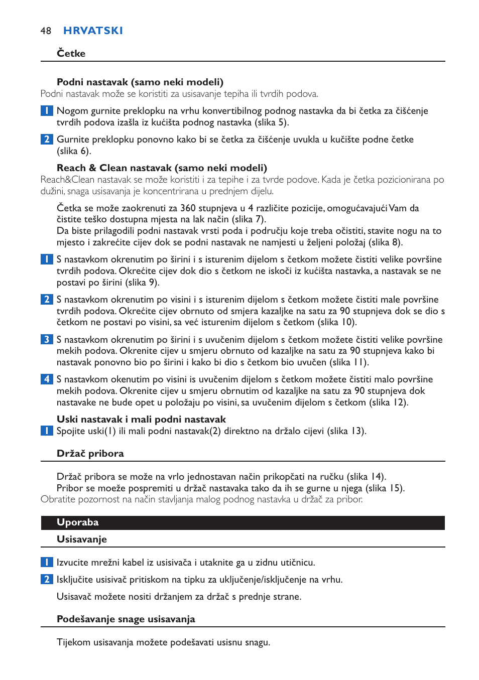 Philips FC9015 User Manual | Page 48 / 92