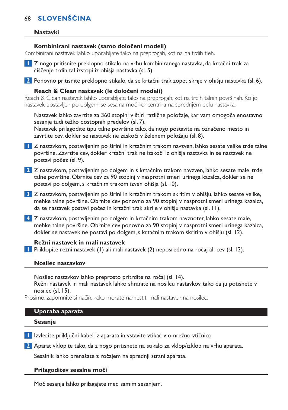 Philips FC9015 User Manual | Page 68 / 92