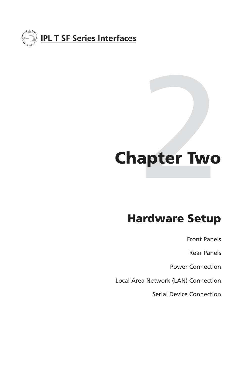 Chapter two: hardware setup, Chapter two • hardware setup | Extron Electronics IPL T SF Series User Manual | Page 13 / 51