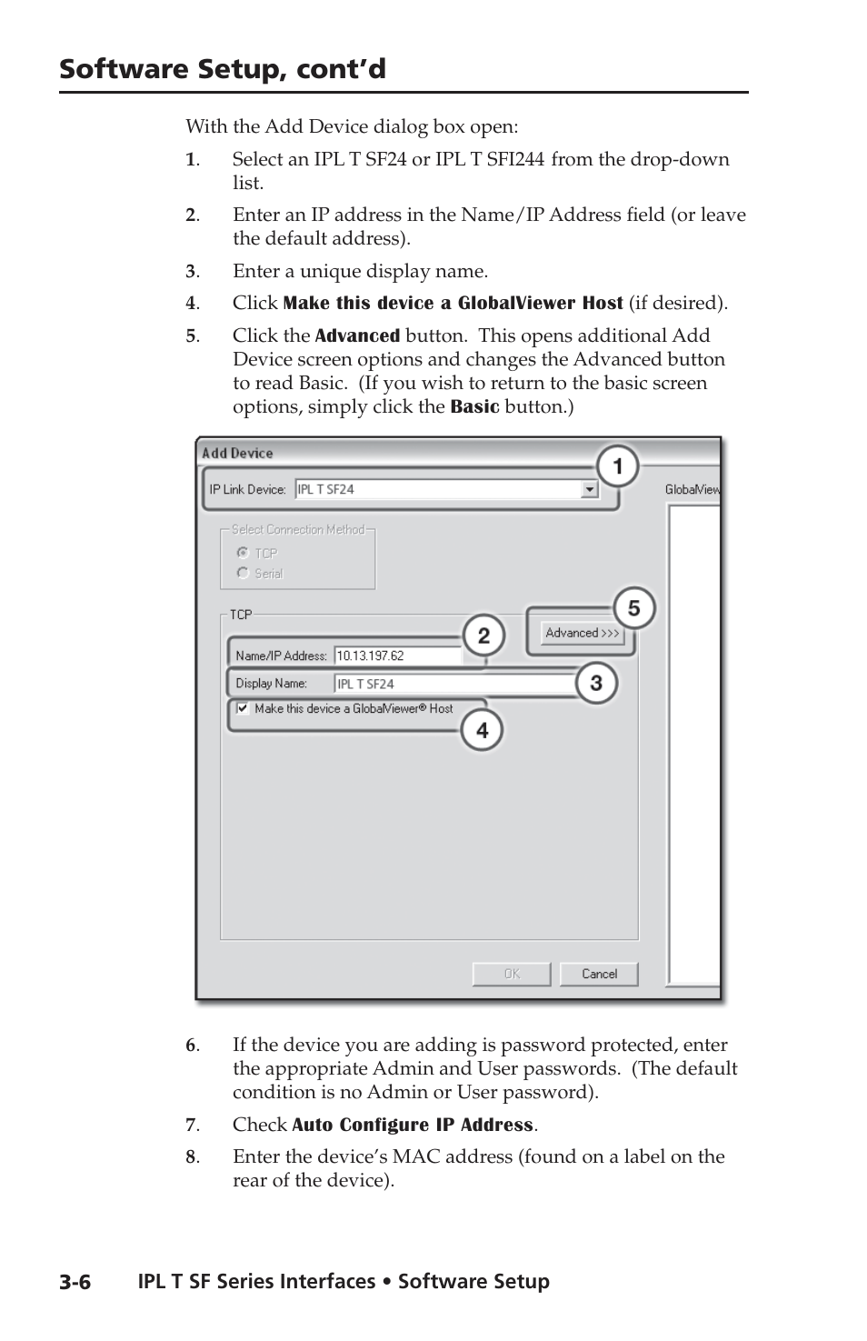 Software setup, cont’d | Extron Electronics IPL T SF Series User Manual | Page 26 / 51