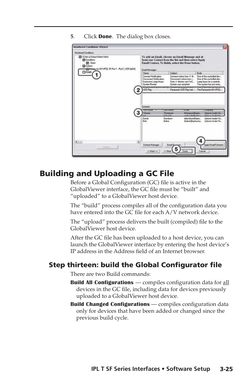 Building and uploading a gc file, Step thirteen: build the global configurator file | Extron Electronics IPL T SF Series User Manual | Page 45 / 51