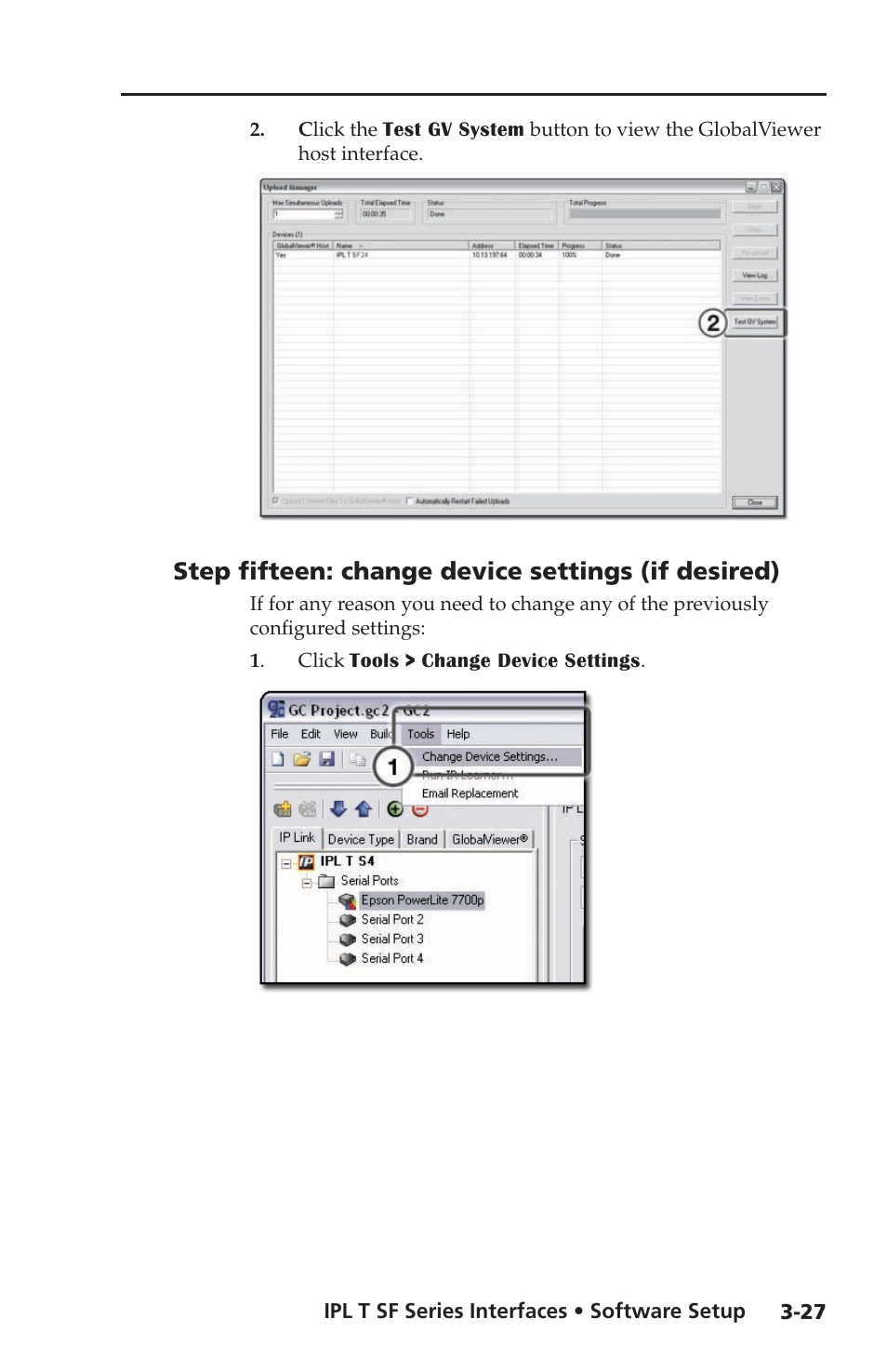 Step fifteen: change device settings (if desired) | Extron Electronics IPL T SF Series User Manual | Page 47 / 51