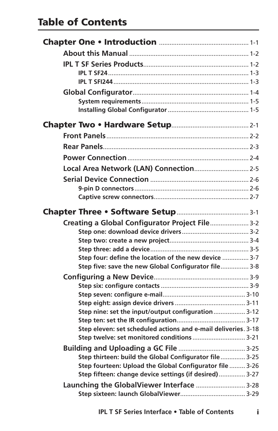 Extron Electronics IPL T SF Series User Manual | Page 5 / 51