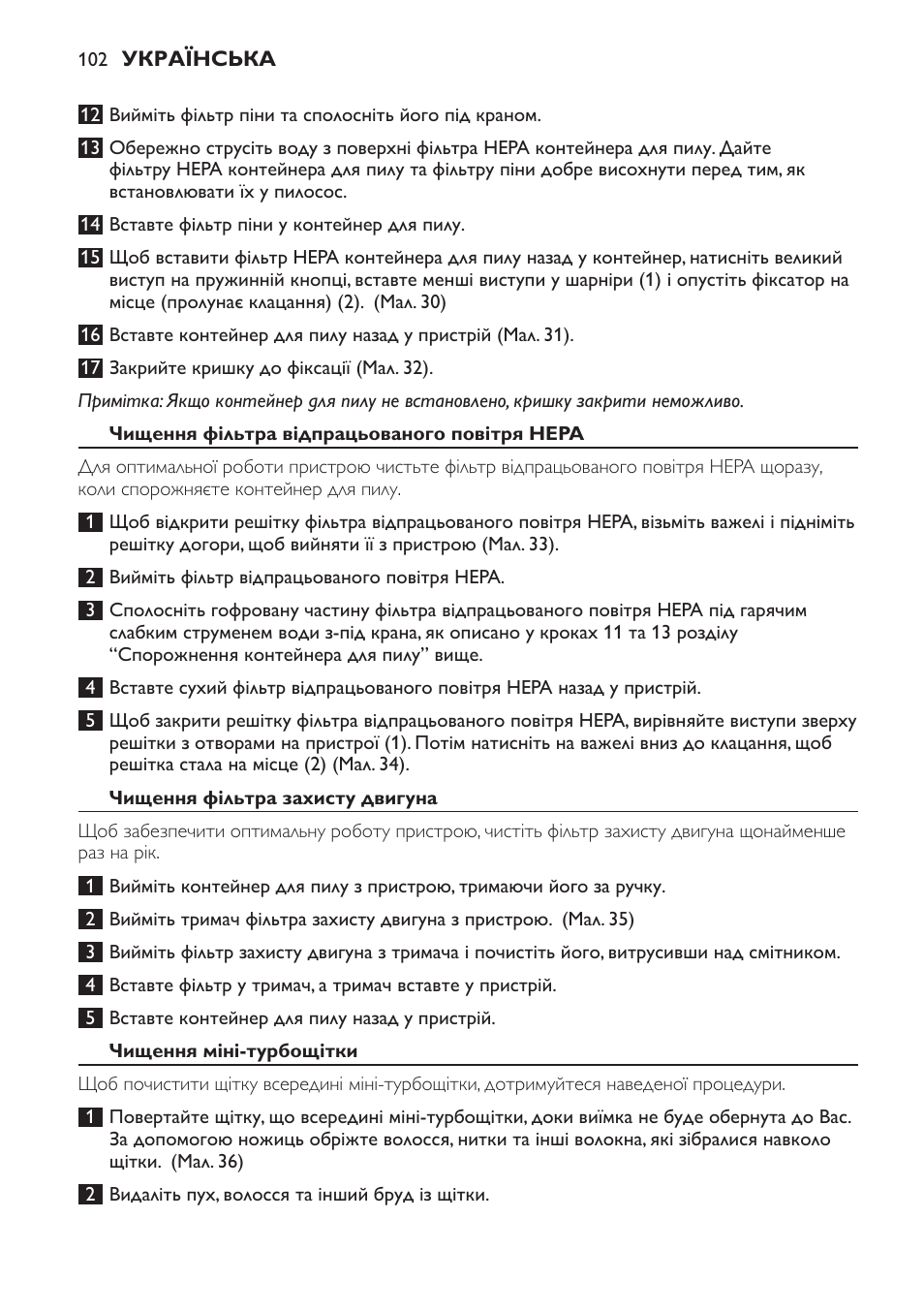 Philips FC8140 User Manual | Page 102 / 120