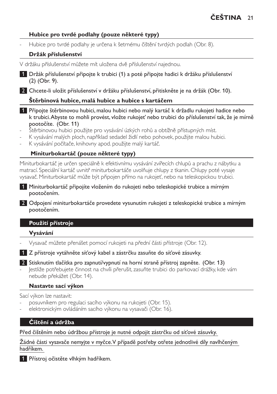 Philips FC8140 User Manual | Page 21 / 120