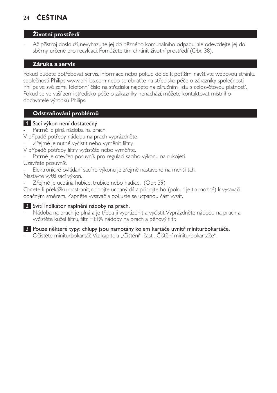Philips FC8140 User Manual | Page 24 / 120