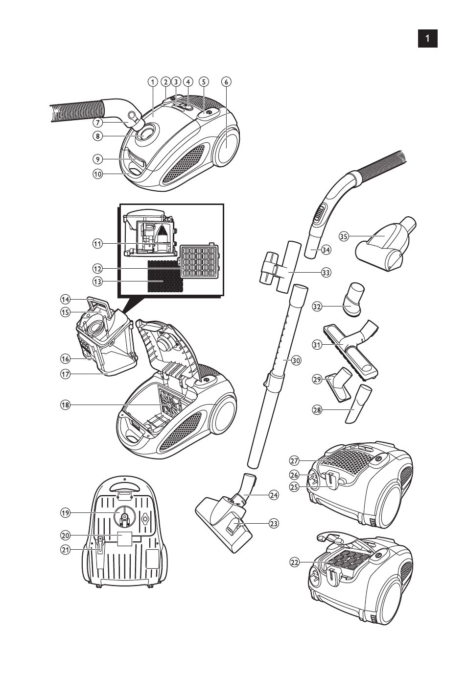 Philips FC8140 User Manual | Page 3 / 120