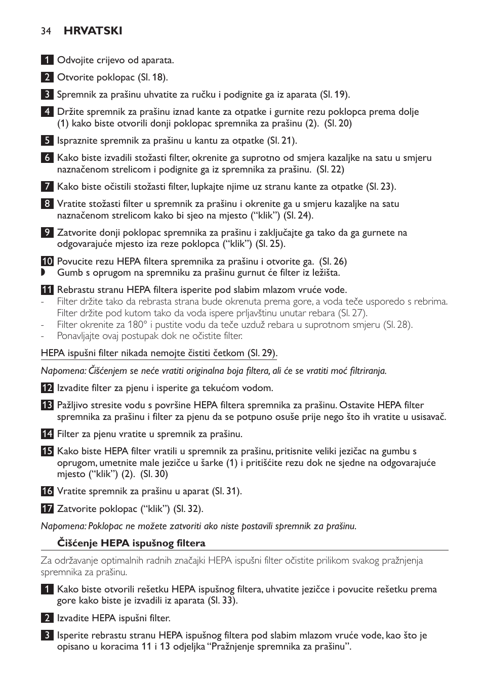 Philips FC8140 User Manual | Page 34 / 120