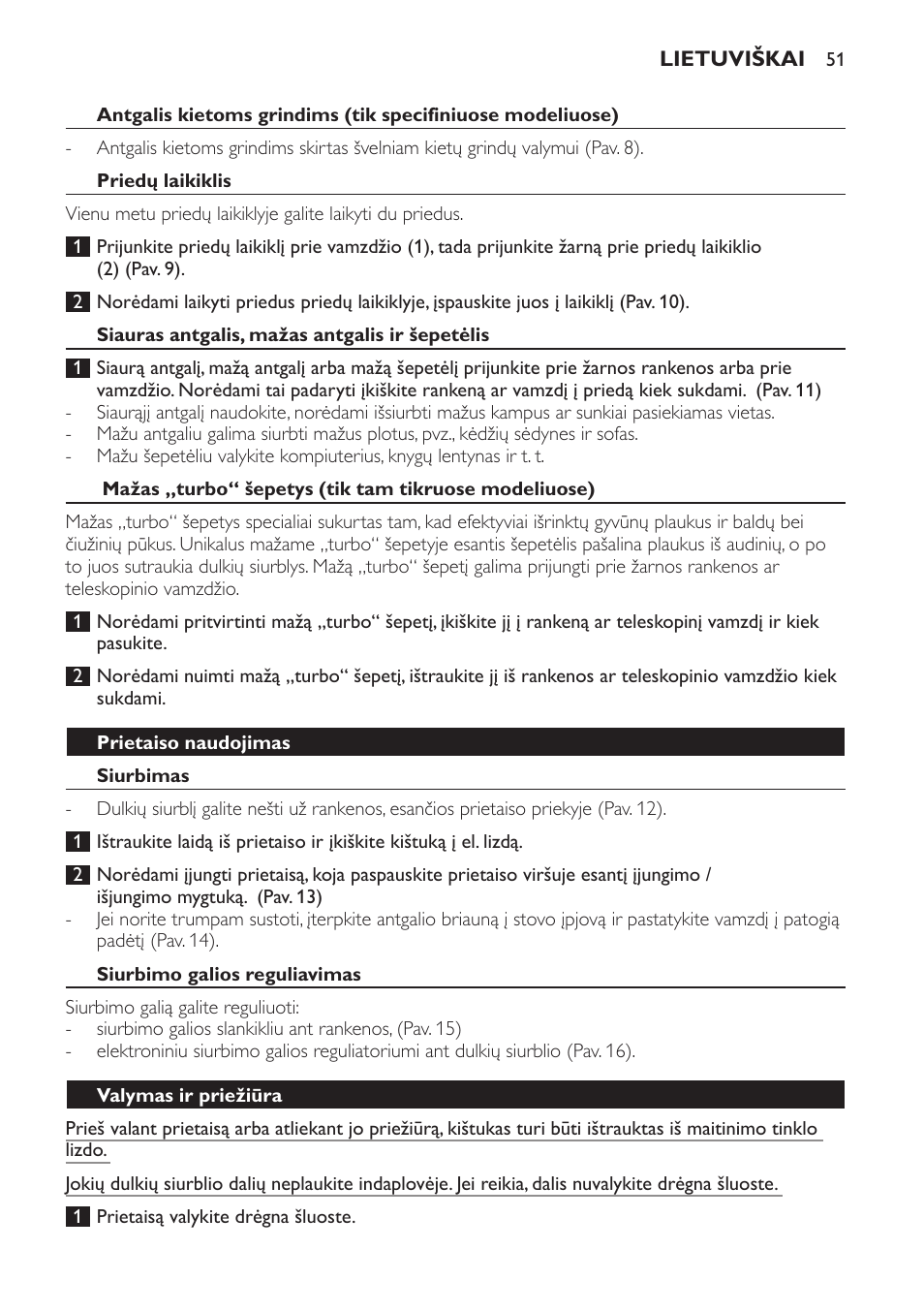 Philips FC8140 User Manual | Page 51 / 120