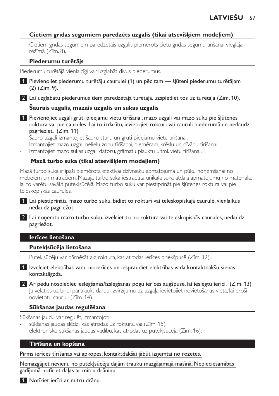 Philips FC8140 User Manual | Page 57 / 120