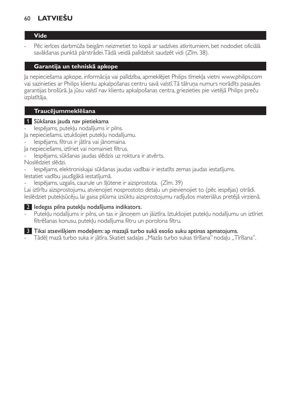Philips FC8140 User Manual | Page 60 / 120