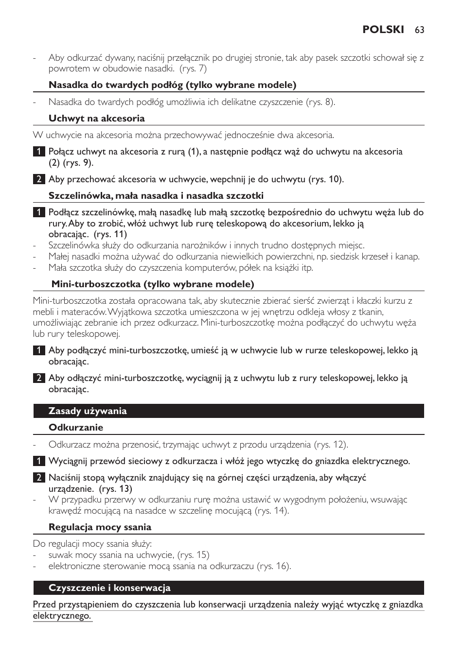 Philips FC8140 User Manual | Page 63 / 120