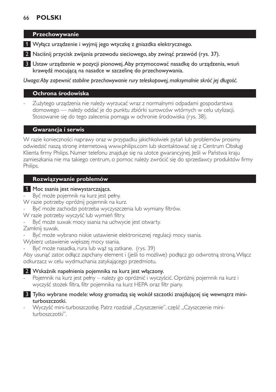 Philips FC8140 User Manual | Page 66 / 120