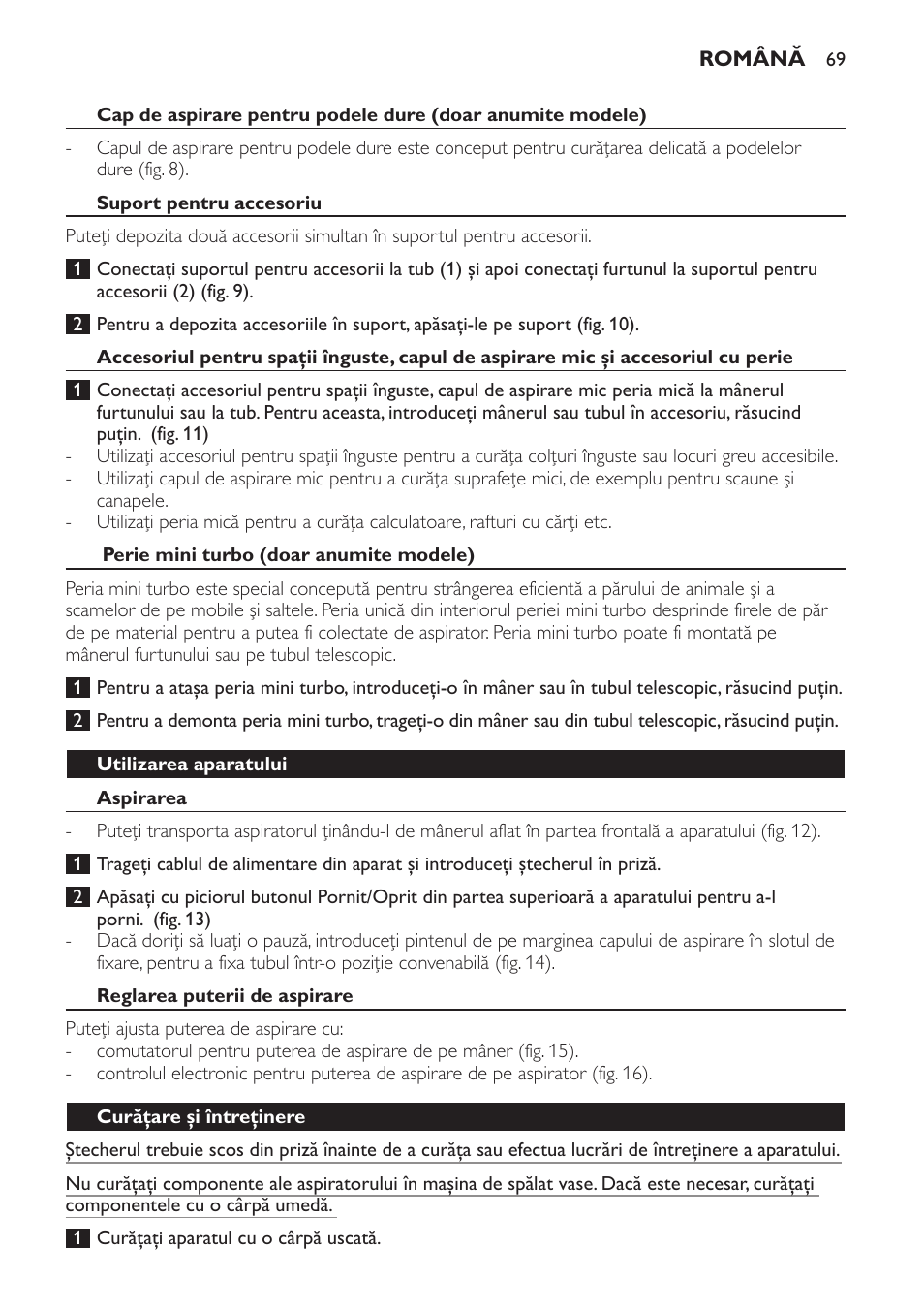 Philips FC8140 User Manual | Page 69 / 120