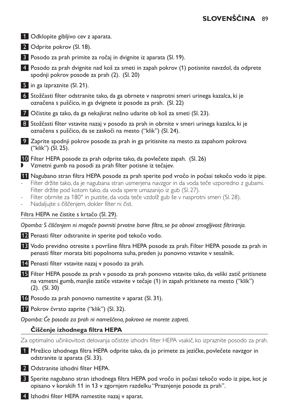 Philips FC8140 User Manual | Page 89 / 120