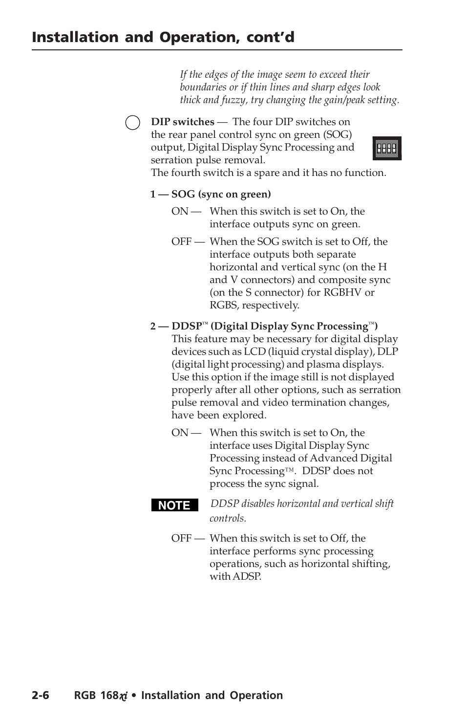 Installation and operation, cont’d | Extron Electronics RGB 168xi User Manual | Page 16 / 40