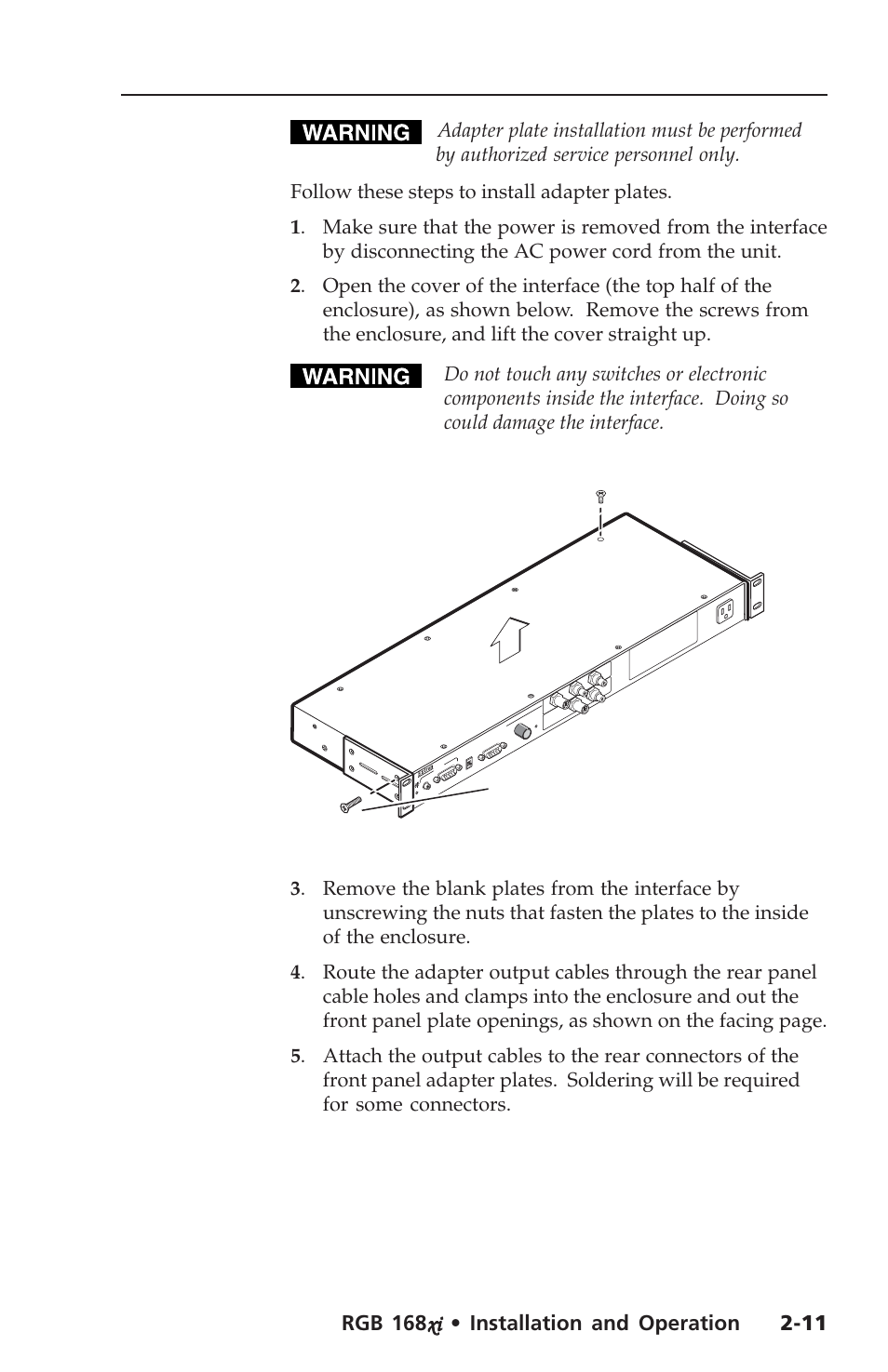 Extron rgb 168xi | Extron Electronics RGB 168xi User Manual | Page 21 / 40