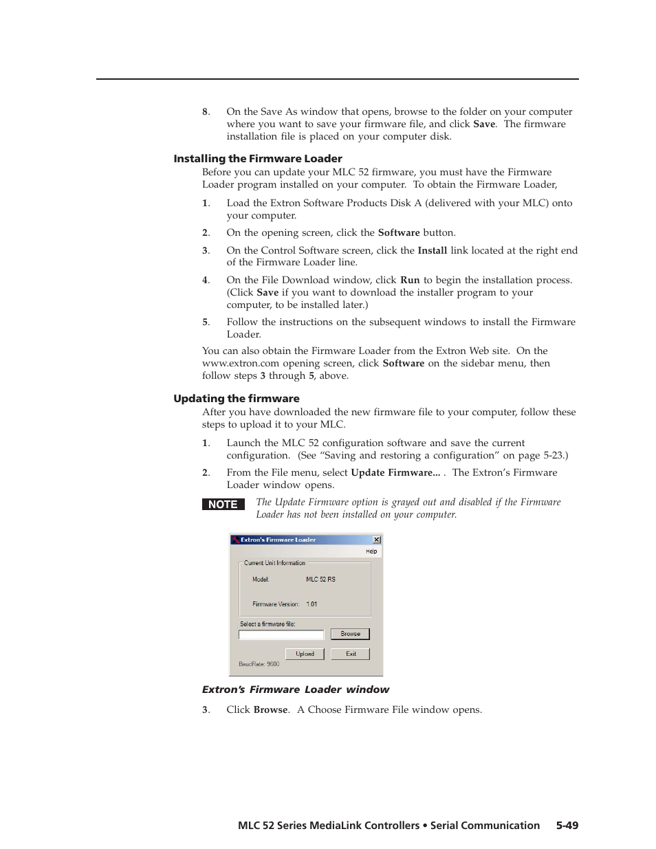 Extron electronic MEDIALINK MLC 52 User Manual | Page 109 / 124