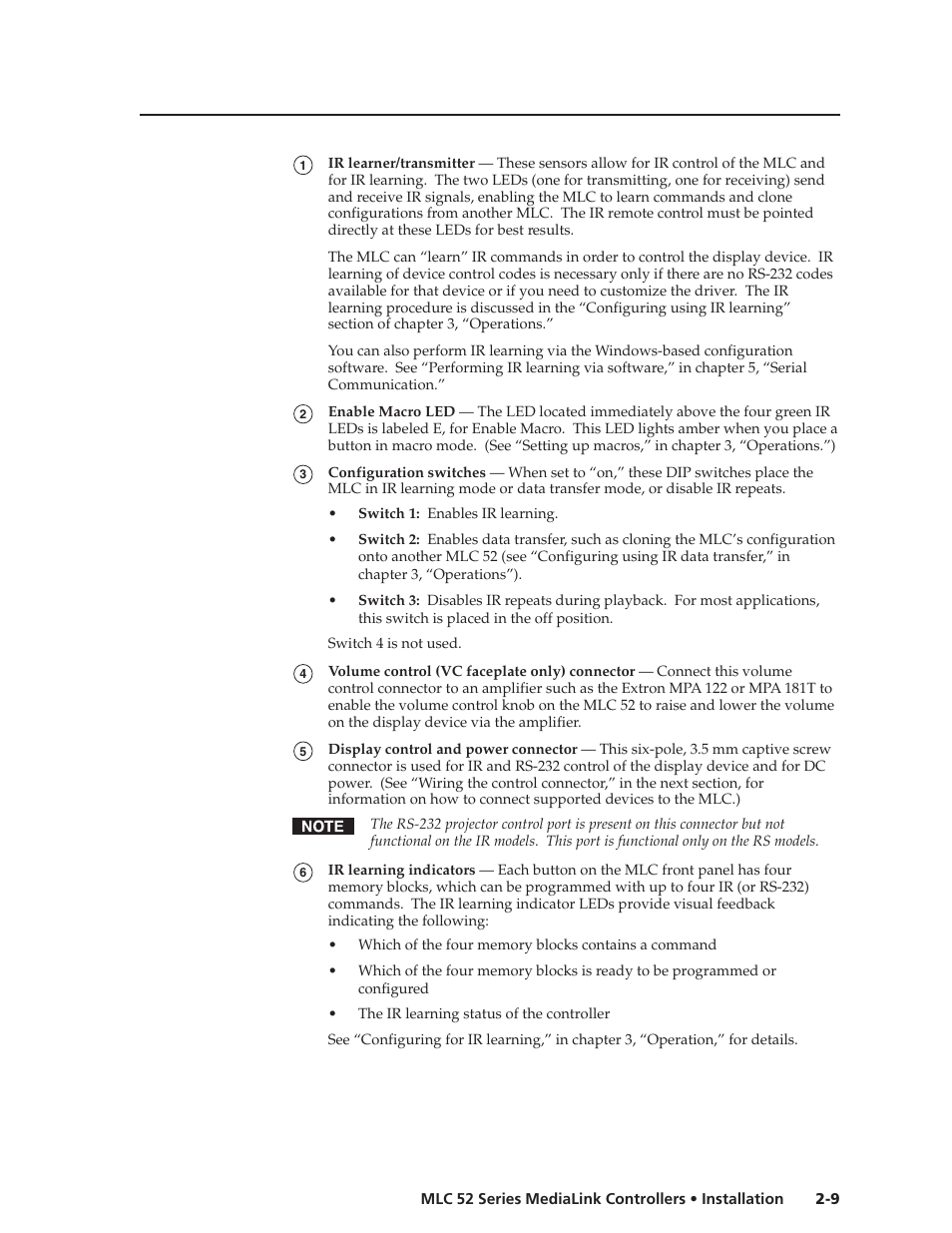 Extron electronic MEDIALINK MLC 52 User Manual | Page 19 / 124