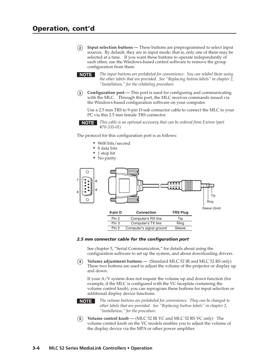 Operation, cont’d | Extron electronic MEDIALINK MLC 52 User Manual | Page 32 / 124