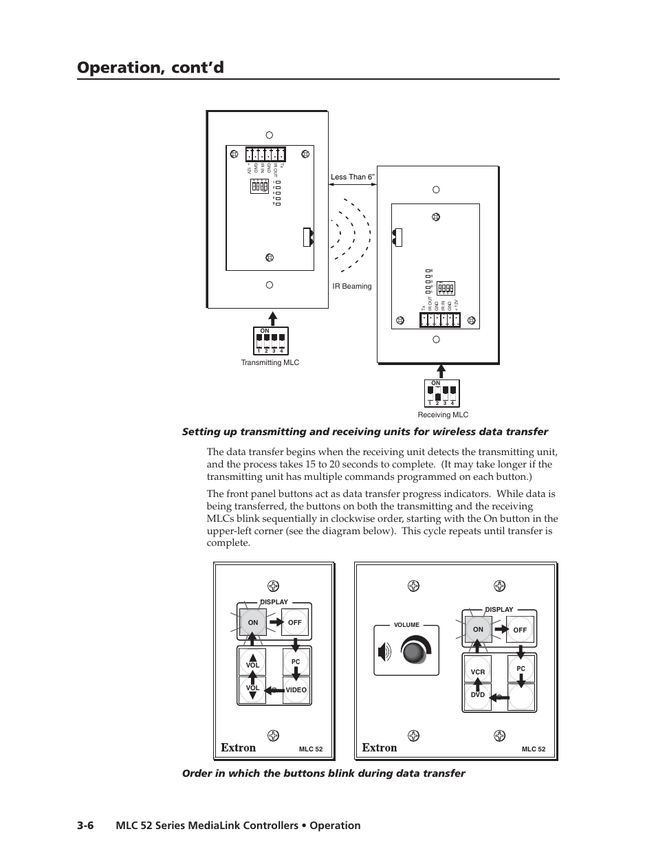 Operation, cont’d | Extron electronic MEDIALINK MLC 52 User Manual | Page 34 / 124