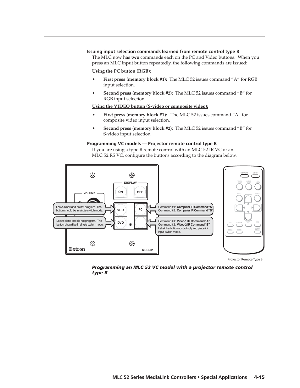 Extron electronic MEDIALINK MLC 52 User Manual | Page 59 / 124